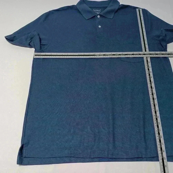 LlBean Short Sleeve  polo. Men's XL Reg. - Picture 3 of 6